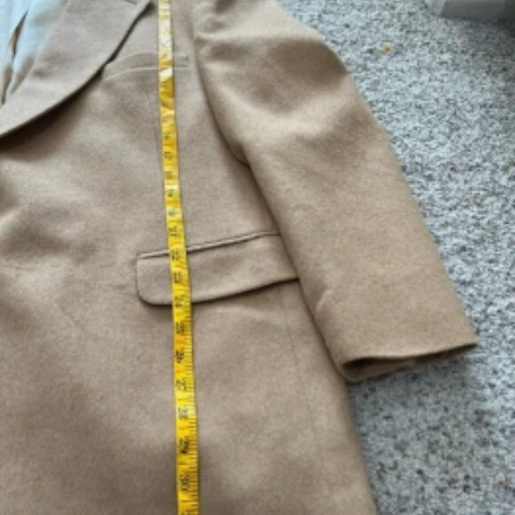 100% Real Camel hair coat/‎ blazer in beige color. Sz XL - Picture 5 of 13